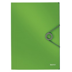 Teczka z gumką PP Leitz Solid 15 mm, A4, jasnozielona