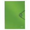 Teczka z gumką PP Leitz Solid 15 mm, A4, jasnozielona