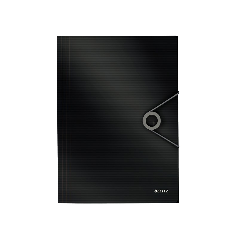 Teczka z gumką PP Leitz Solid 15, mm A4, czarna