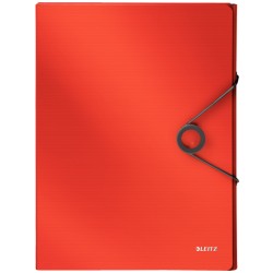 Teczka z gumką PP Leitz Solid, 30 mm, jasnoczerwona