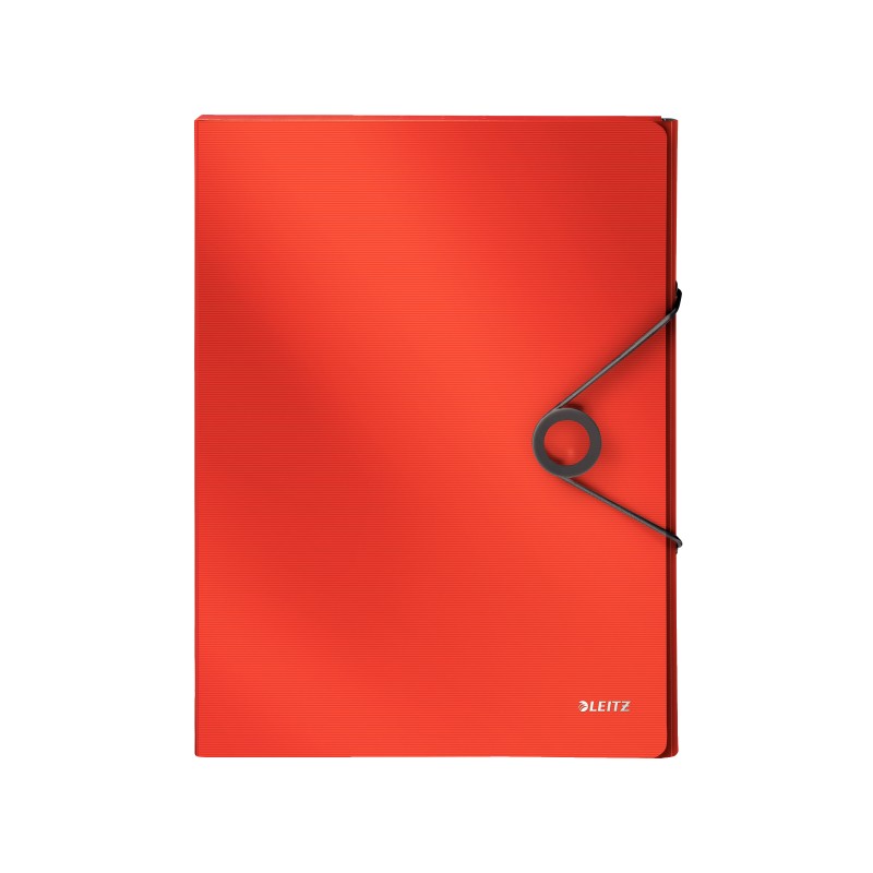 Teczka z gumką PP Leitz Solid, 30 mm, jasnoczerwona