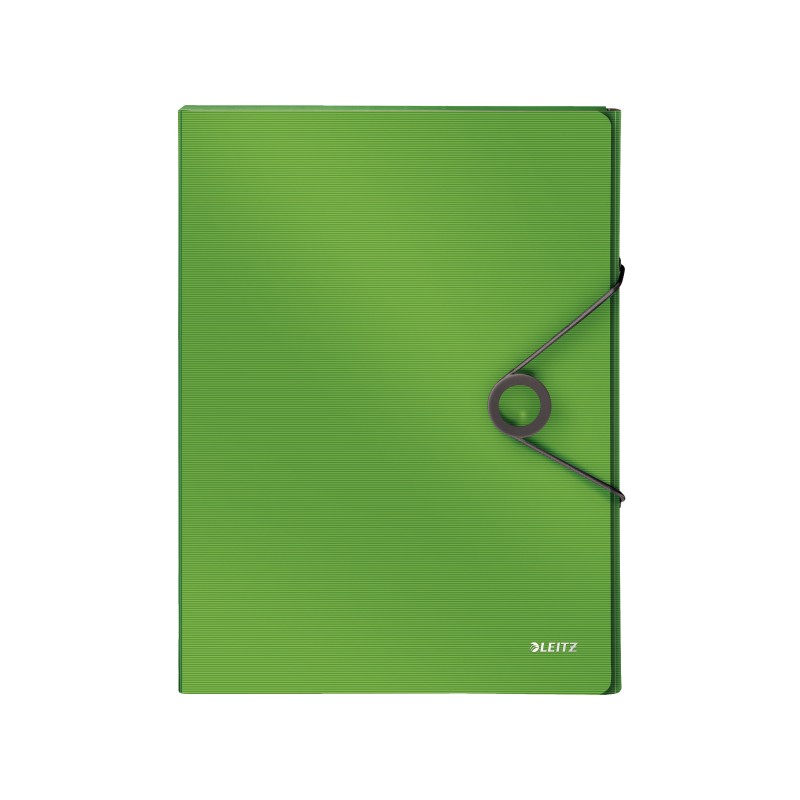 Teczka z gumką PP Leitz Solid, 30 mm, jasnozielona