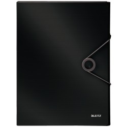 Teczka z gumką PP Leitz Solid, 30 mm, czarna