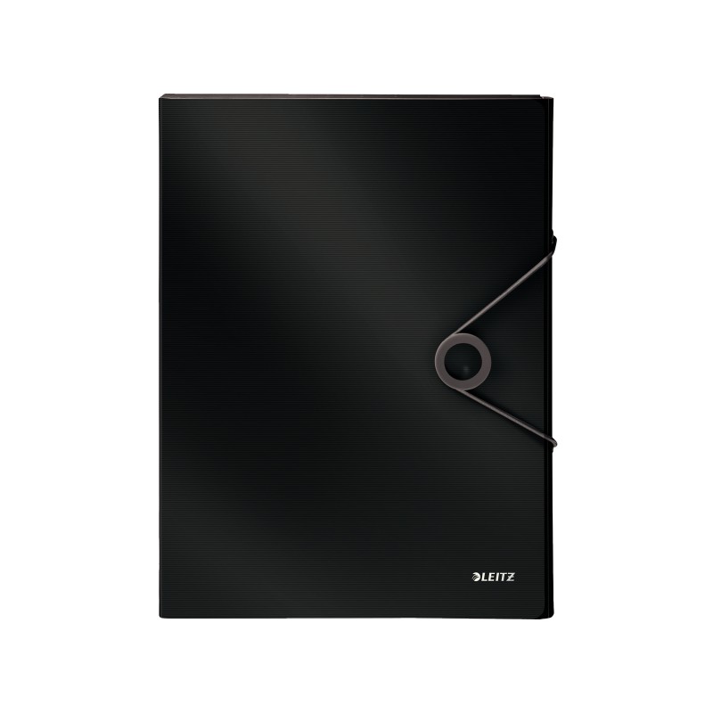 Teczka z gumką PP Leitz Solid, 30 mm, czarna