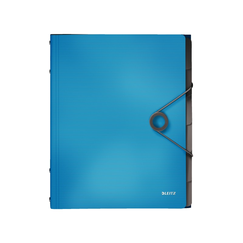 Teczka segregująca 6 przekładek PP Leitz Solid, jasnoniebieska