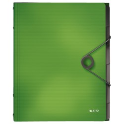 Teczka segregująca 6 przekładek PP Leitz Solid, jasnozielona