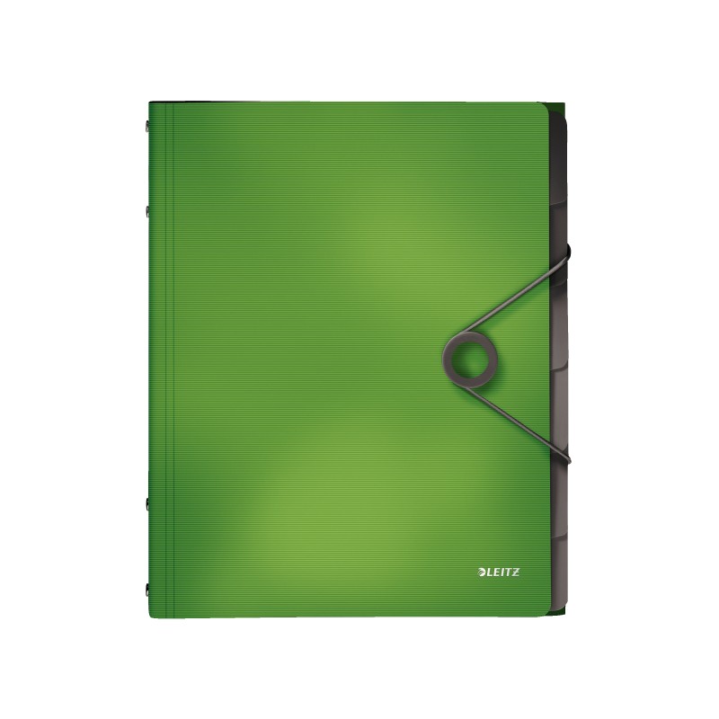 Teczka segregująca 6 przekładek PP Leitz Solid, jasnozielona