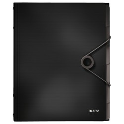 Teczka segregująca 6 przekładek PP Leitz Solid, czarna