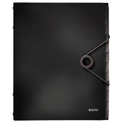 Teczka segregująca 12 przekładek PP Leitz Solid, czarna