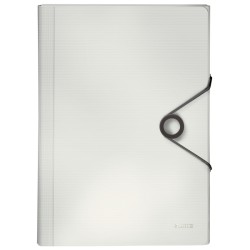 Teczka z 6 przegródkami PP Leitz Solid, biała