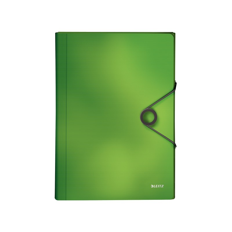 Teczka z 6 przegródkami PP Leitz Solid, jasnozielona