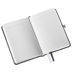 Notatnik w twardej oprawie Leitz Style A6, w kratkę, czarny