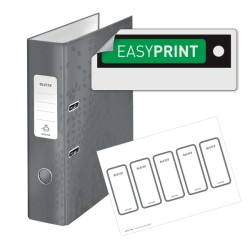 Segregator z mech. 180° Leitz WOW, A4/80mm, perłowy biały