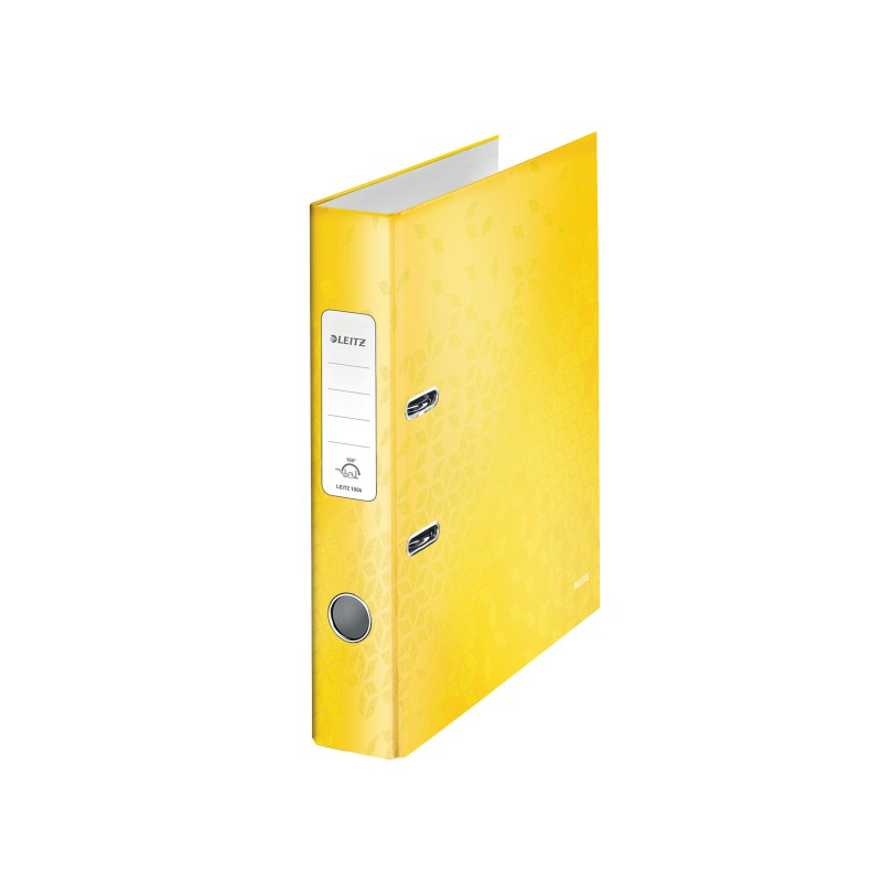 Segregator z mech. WOW Leitz 180°, A4/50mm, żółty