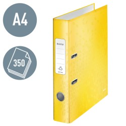 Segregator z mech. WOW Leitz 180°, A4/50mm, żółty