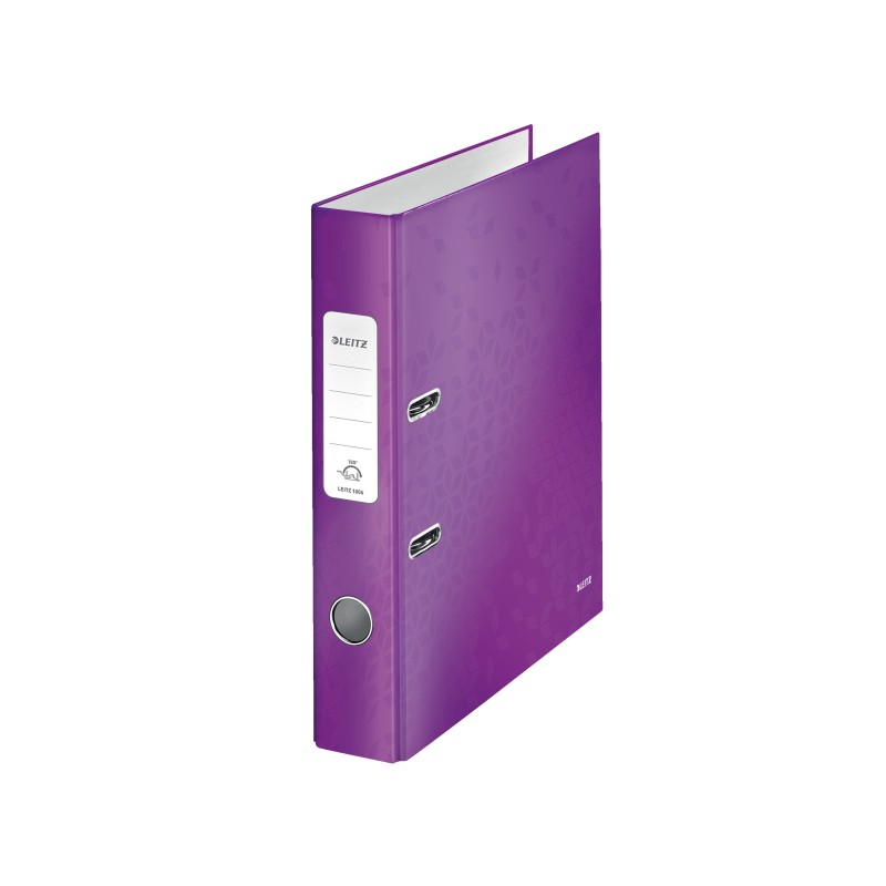 Segregator z mech. WOW Leitz 180°, A4/50mm, fioletowy