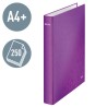 Segregator ringowy WOW Leitz A4 2DR/25mm, fioletowy