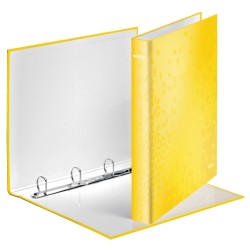 Segregator ringowy WOW Leitz A4 4DR/25mm, żółty