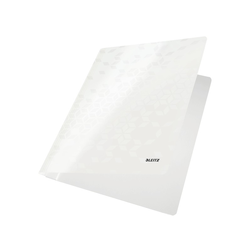 Skoroszyt kartonowy Leitz WOW, biały 