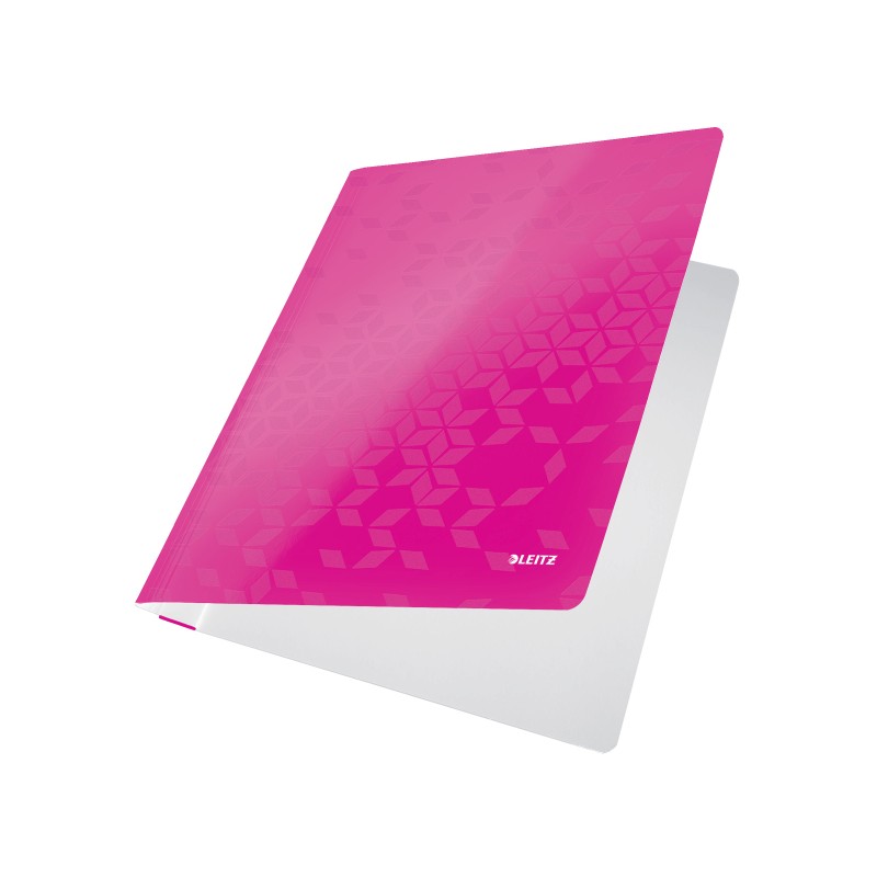 Skoroszyt kartonowy WOW Leitz, różowy 