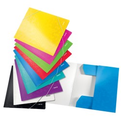 Teczka kartonowa z gumką WOW Leitz, turkusowa