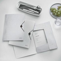 Teczka z gumką PP Leitz WOW, 15 mm, biała