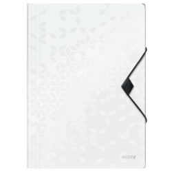 Teczka z gumką PP Leitz WOW, 15 mm, biała