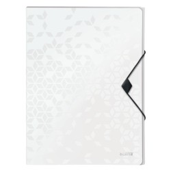 Teczka z gumką PP Leitz WOW, 30 mm, biała