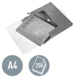 Teczka z gumką PP Leitz WOW, 30 mm, żółta