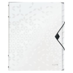 Teczka segregująca 12 przekładek PP Leitz WOW, biała