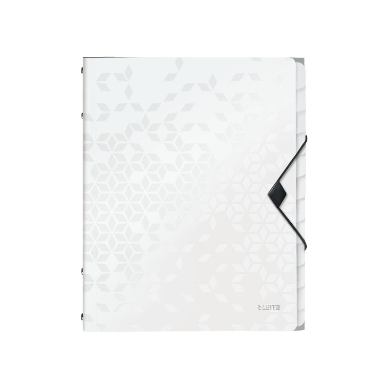 Teczka segregująca 12 przekładek PP Leitz WOW, biała