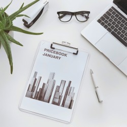 Deska z klipem Leitz WOW, biała