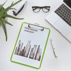 Deska z klipem Leitz WOW, zielona