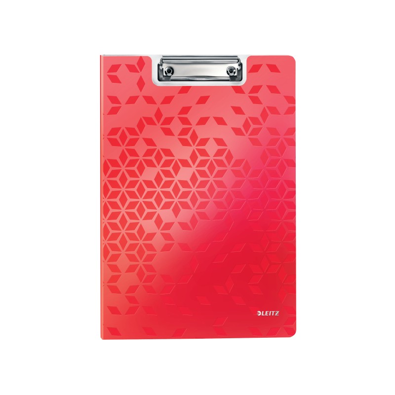 Deska z klipem i okładką Leitz WOW, czerwona