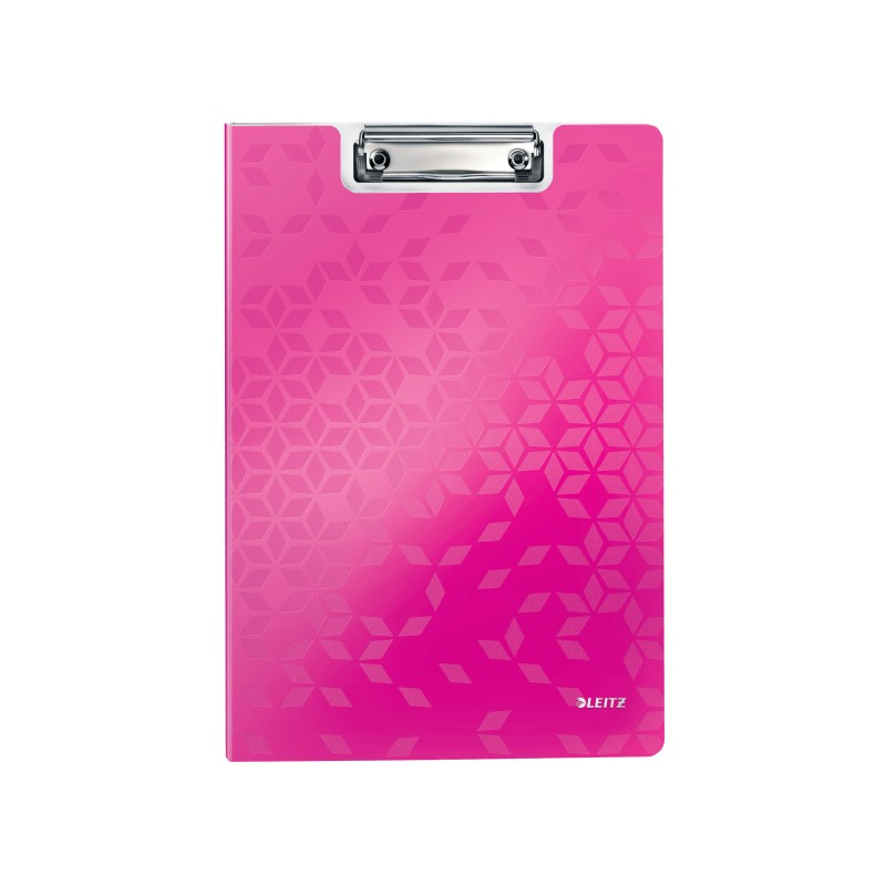 Deska z klipem i okładką Leitz WOW, różowa