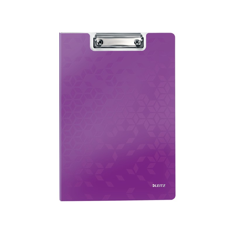 Deska z klipem i okładką Leitz WOW, fioletowa