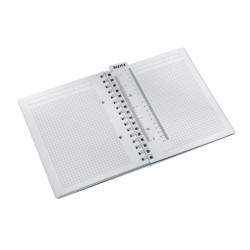 Kołonotatnik w kratkę A5 PP Leitz WOW, biały