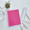 Kołonotatnik w kratkę A5 PP Leitz WOW, różowy
