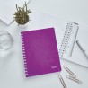 Kołonotatnik w kratkę A5 PP Leitz WOW, fioletowy
