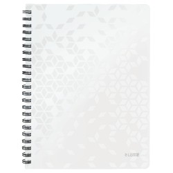 Kołonotatnik w kratkę A4 PP Leitz WOW, biały