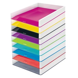 Półka na dokumenty Leitz WOW dwukolorowa, fioletowa