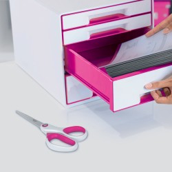 Nożyczki Leitz WOW, 205mm, różowe