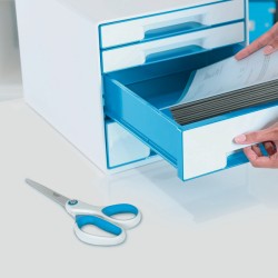 Nożyczki Leitz WOW, 205mm, niebieskie