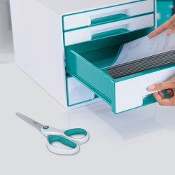 Nożyczki Leitz WOW, 205mm, turkusowe