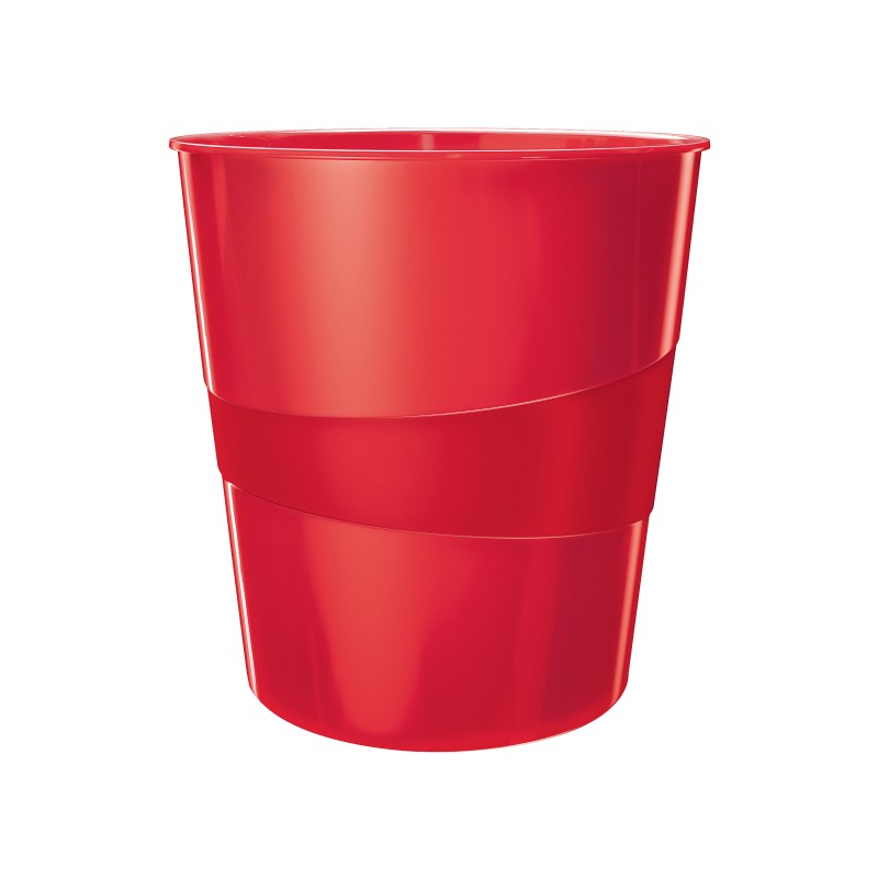 Kosz na śmieci 15L Leitz WOW, czerwony