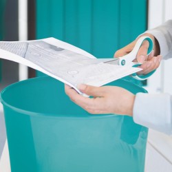 Kosz na śmieci 15L Leitz WOW, turkusowy