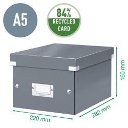 Pudło uniwersalne Leitz C&S A5 WOW, turkusowe