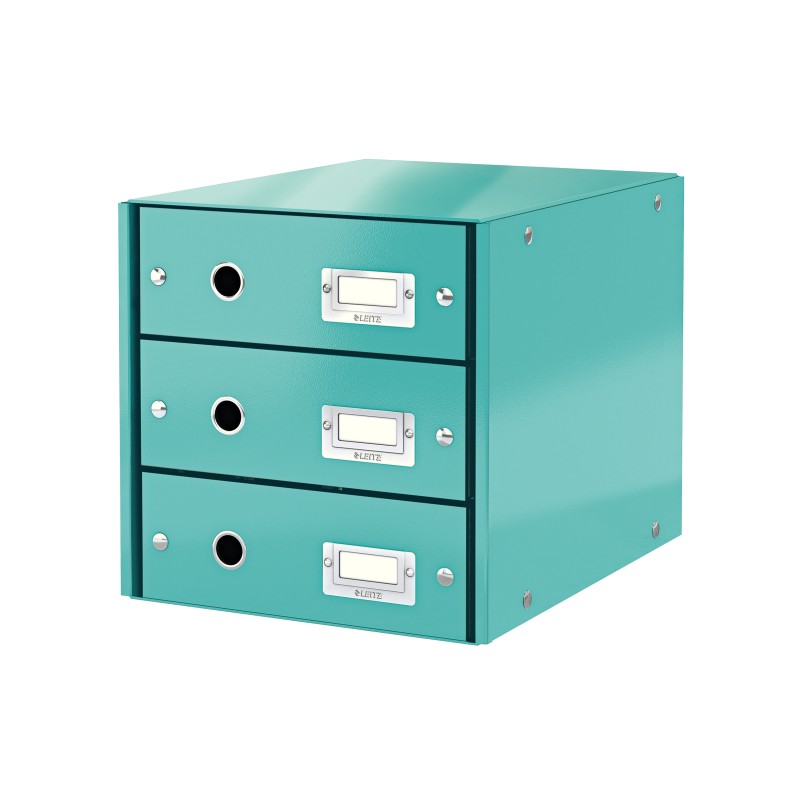 Pojemnik z 3 szufladami Leitz C&S WOW, turkusowy