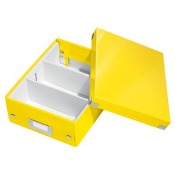 Pudło z przegródkami Leitz C&S WOW, małe, żółty