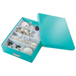 Pudło z przegródkami Leitz C&S WOW, średnie, turkusowe